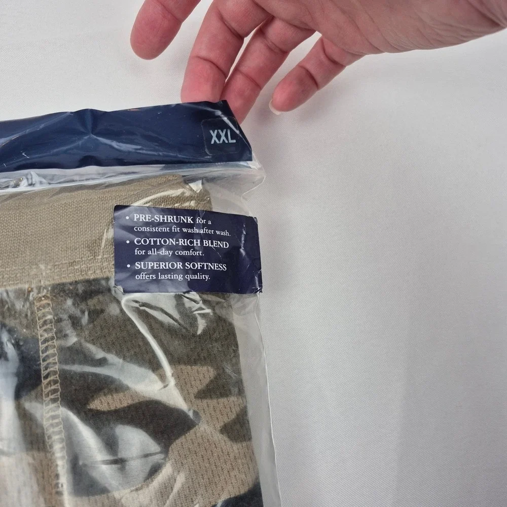 Croft & Barrow Thermal Pants XXL Camo Cotton Blend Long Johns‎ Base Layer NWT